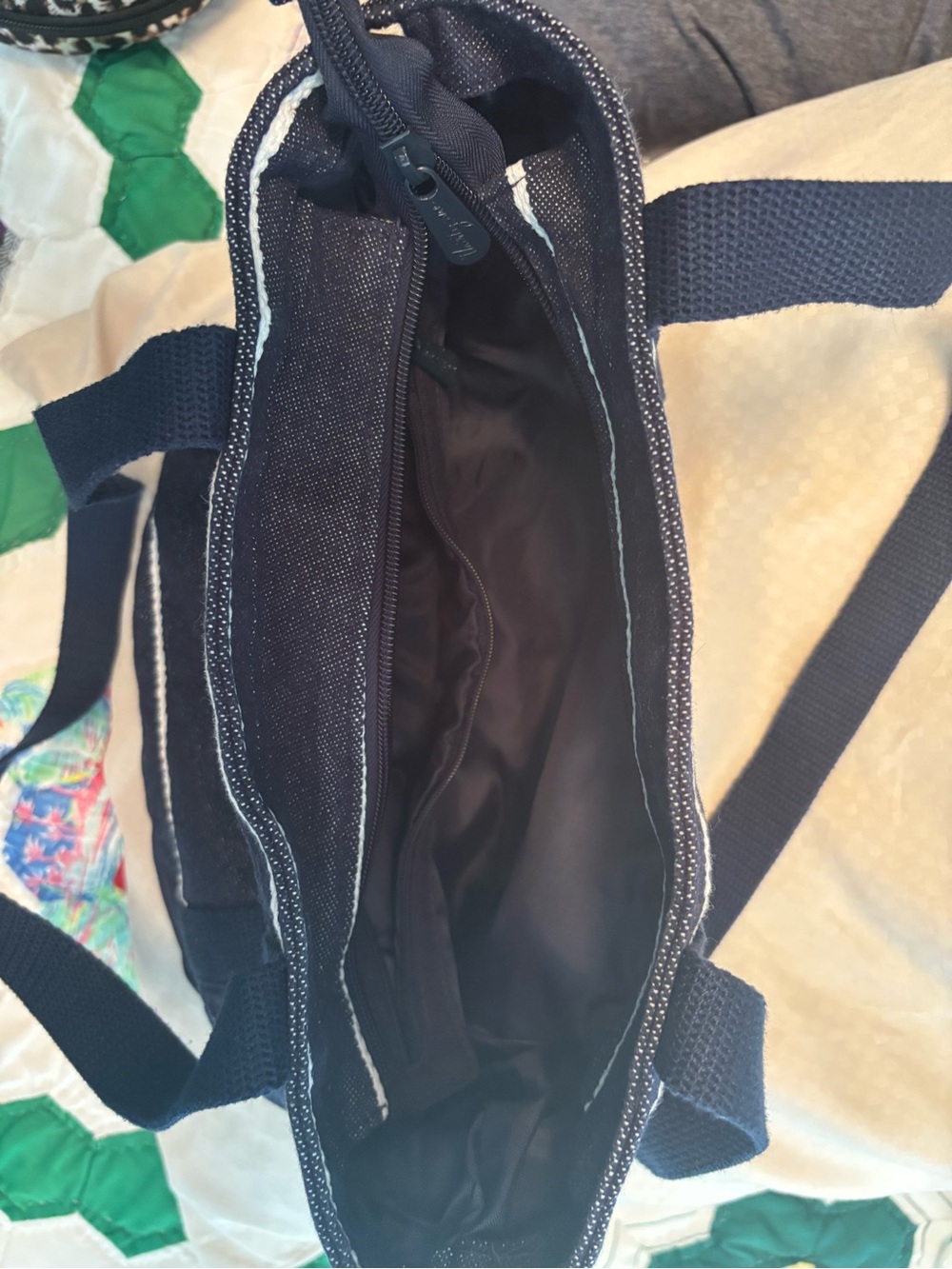 thirty-one Navy and White Striped Tote - Picture 2 of 4